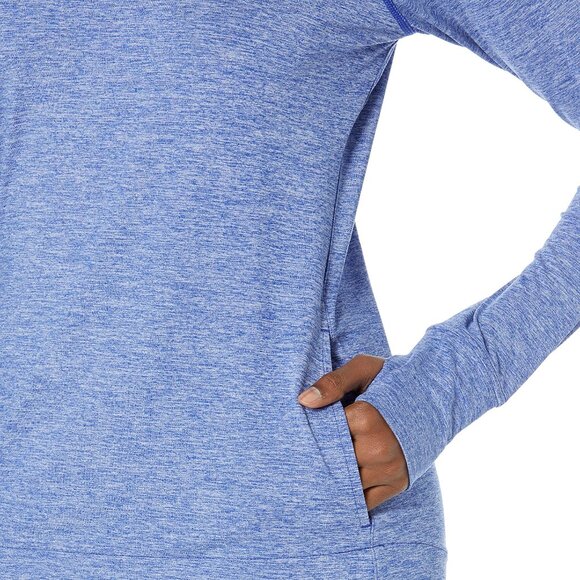 Amazon Essentials Women's Medium Stretch Popover Hoodie Blue Space AZ0064 - Picture 4 of 4